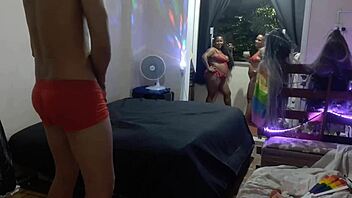 man, i got naked at the party, all sloppy with tons of chicks around!