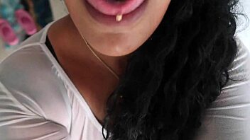 JOI HORNY AF with big tits ebony babe