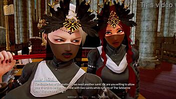 detailed gameplay in harem hotel episode 385 with characters