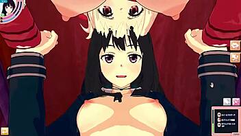 spider lily chisato takina in male pov 3p sex hentai animation