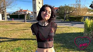 The eager slut Crystal gets her ass fucked in this European porn video