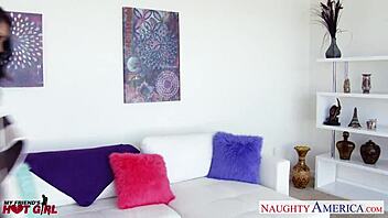 Hot brunette Abby Lee Brazil sucking and fucking