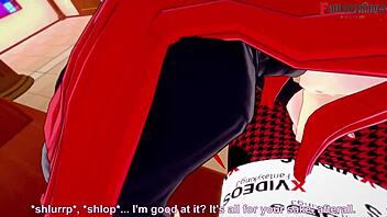 Parasoul Gives Public Blowjob on Bus in Skullgirls