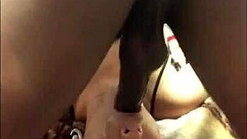 Dark-skinned teen receives intense deepthroat and facial abuse