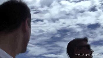 Teen sucks and rides two dicks hard.