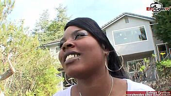 Ebony girl wants big black cock