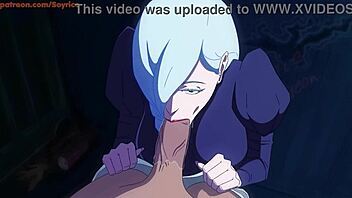 Mei Mei sucks big dick outdoors