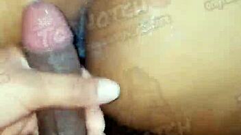 hot ebony babe's pussy gets pounded until dripping wet