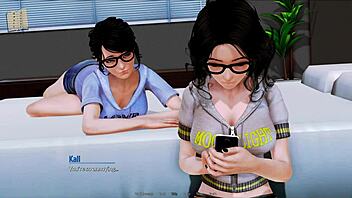 detailed gameplay in harem hotel episode 385 with characters