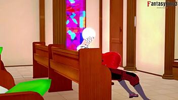 Parasoul Gives Public Blowjob on Bus in Skullgirls