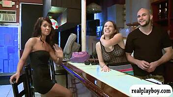 two pretty women pounded for money