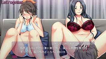 Anime hentai couple in intimate moment