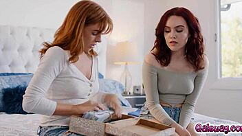 freya and lumi kiss deeply, craving wild tribbing and intimate face sitting.