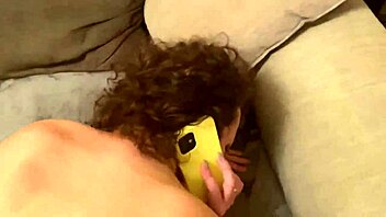 Russian mature woman converses with her unfaithful spouse over the phone as she engages in sexual intercourse with a well-endowed unfamiliar man