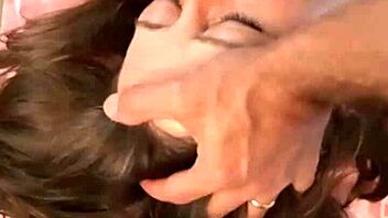 French Slut In Tight Satin Dress