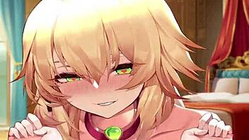 Charlotte in hypnotic game receives deep strokes