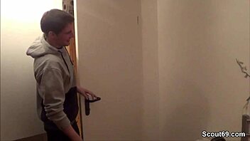 Young man stumbles upon his stepmother and aunt having sex and participates in the encounter