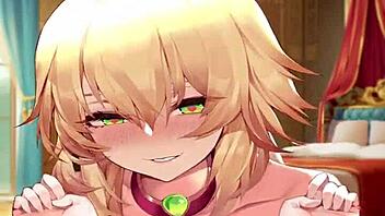 Charlotte in hypnotic game receives deep strokes