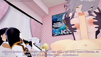 pussyverse the 3 protagonists teach aether that lumine is the canon character lumine stelle kiana