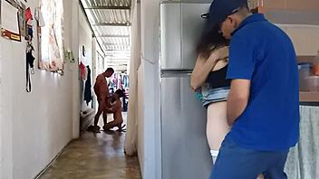 messenger sneaks through while watching cheating husband