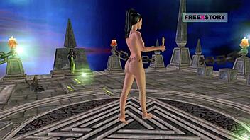 animated 3d cartoon of indian teen