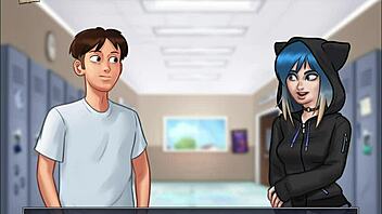 Summertime Saga 98: Blonde Amateur in Erotic Game?