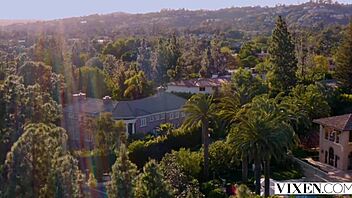 Watch this vixen naughty couple get horny in dangerous situations