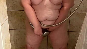 Is This Curvy Milf's Homemade Shower Masturbation Reaching Orgasm?