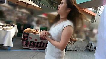 Stunning Asian babe gets double facial and creampie. How does a high-class wife handle such messy action?