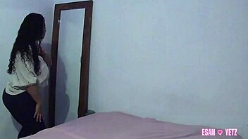 Her gorgeous tits dance and seduce me to the beat. I can’t resist that curvy ass!