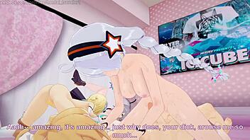 pussyverse the 3 protagonists teach aether that lumine is the canon character lumine stelle kiana