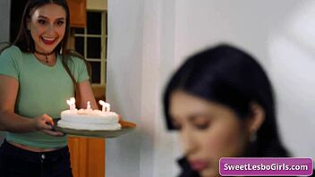 Natural Busty Lesbian Sluts Laney Grey Penelope Woods Kiss Tender And Go Down On Each Other