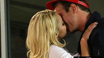 blonde office chick fucked by the horny janitor