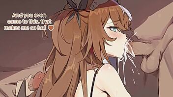 Enjoy a steamy anime Hentai JOI experience with a sultry maid and a surprise gangbang
