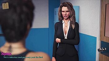 A wife and stepmother play a game together.