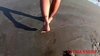 rayssa garcia enjoys beach with old cuckold