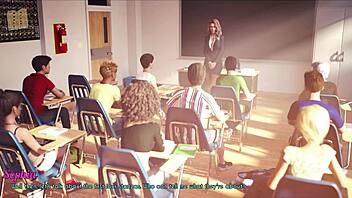 A wife and stepmother play a game together.