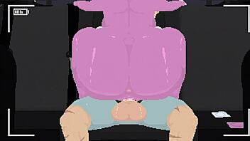 Mina's Car Sex Show! Rough Riding Monster Cock!