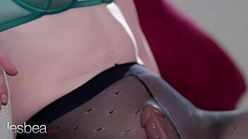 arian joy and redhead strapon sex then scissor