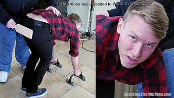Straight blonde boy, why submit to gay man's spanking?