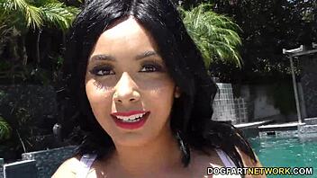 Aaliyah Hadid Experiences Double Penetration with Anal Creampie