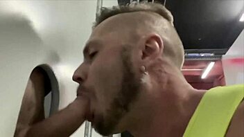 Gay Glory Hole Blowjob Compilation