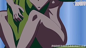 Raven's passionate encounter in Teen Titans XXX parody