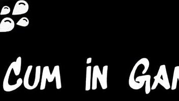 A blend of cute anime and cartoon elements in a futanari game with a creampie finish