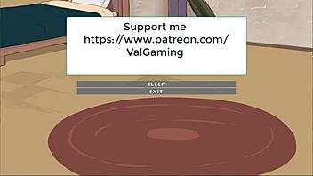Seductive anime game features dark-skinned beauty with big assets