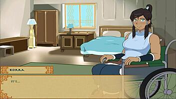 Seductive anime game features dark-skinned beauty with big assets