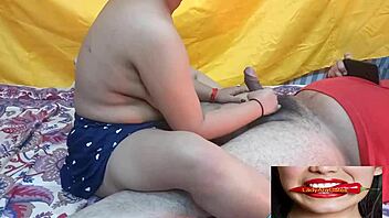 Indian Girlfriend Gives Wild Footjob Outdoors to Lucky Friend