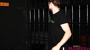 Threesome fucking hard in jail