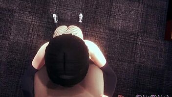 sarada gives pov blowjob in naruto hentai
