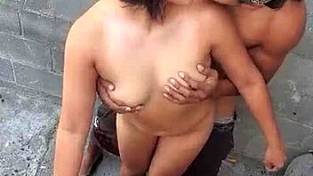 Moreno Arrives To Fuck Brunette While She Washes Clothes